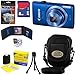 Canon PowerShot ELPH 115 IS 16.0 MP Digital Camera with 8x Optical Zoom and 720p HD Video Recording (Blue) + 6pc Bundle 8GB Accessory Kit