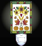 IMAGE OF Autumn Quilt Decorative Night Light