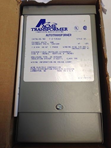 NEW ACME TRANSFORME ELECTRIC T-2-53060 240V SR AUTOTRANSFORMER 1.0KVA 1PHASE DG