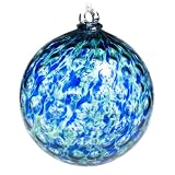 Bird Brain Model 6443 Optic 10-Inch Crystal Ornament Ball Blue Green