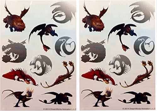 How To Train Your Dragon 2 Tattoos - 20ct