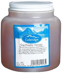 Coleridge Brewing Honey, Starthistle, Raw, Unpasturized, 3-Pound Tub
