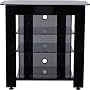 Sanus Systems SF-A29B 4-Shelf Audio Video Stand (Black)