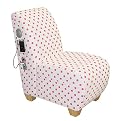Audio Chair - White/ Pink Dots