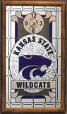 Kansas State Wildcats Framed Glass Wall Clock - B0009V8BNS