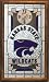 Kansas State Wildcats Framed Glass Wall Clock