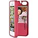all in case - iPhone 5/5s Wallet Case - Card Holder - With Mirror and Attachable Strap - Pink