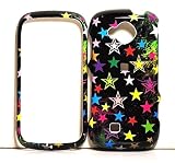 Rainbow Star Snap on Hard Skin Shell Protector Cover Case for Samsung Reality U820