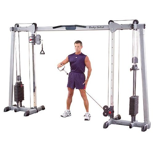 Body Solid Selectorized Deluxe Cable Crossover Home Gym GDCC250