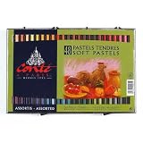 Conte Soft Round Artists Pastel Assorted Box Of 48