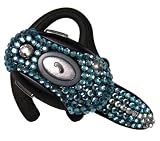 StyleSynch Cute Bling Bluetooth Headset Cell Phone V2 in Lt. Saph Blue