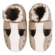 Momo Baby Soft Sole Baby Sandal Shoes - T-Strap Taupe