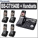 Panasonic BBGT1540B Globarange Expandable Cordless Phone Digital Answering System With Point-To Point Internet Calling 4 Heandsets BBGTA150B - Panasonic APANGT1540BK1