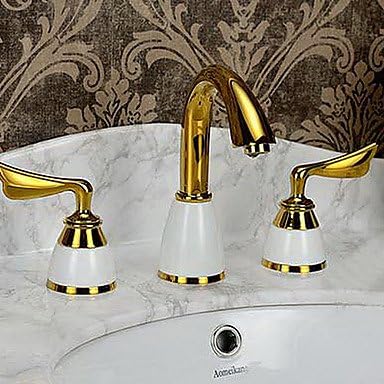 YBED Bathroom Sink Faucets Contemporary Brass Brushed