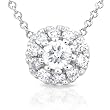 1/3ctw Round Brilliant Diamond Pendant in 14kt White Gold