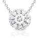 1/3ctw Round Brilliant Diamond Pendant in 14kt White Gold