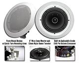 Visonik VR802 Pair 350W 8 2-Way Home Theater In-Wall Ceiling Speakers