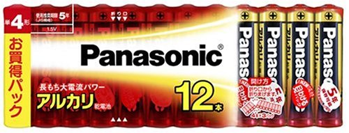 Panasonic アルカリ乾電池単四12本シュリンクパック LR03XJ/12SW