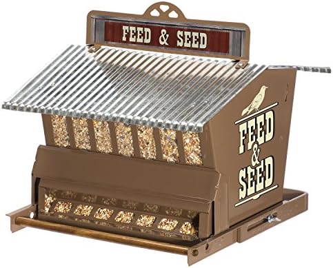 Heritage FarmsAbsolute Seed and Feed Squirrel Resistant Bird Feeder Model 7539,beige
