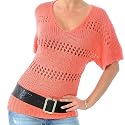 VERO MODA Essence 2/4 Long Pulli orange