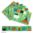 Placemats and coasters, 'Surreal Fantasy' (set of 6)
