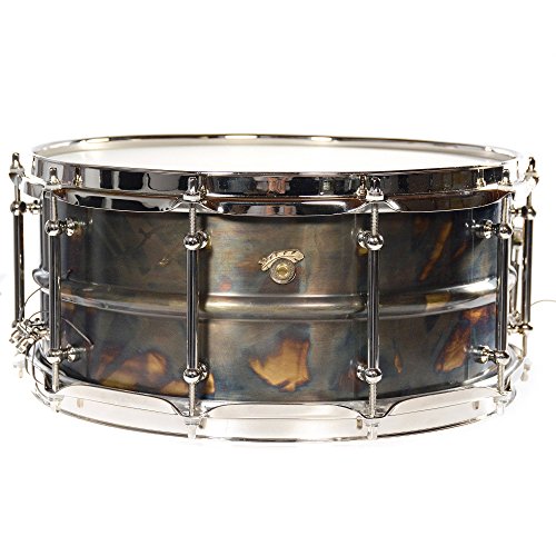 Joyful Noise 6.5×14 TKO Tailpipe Patina Brass Snare Drum w/Bright Nickel Hardware Sealed with Clear Carnauba Wax