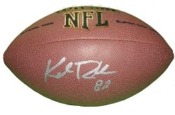 Minnesota Vikings Kyle Rudolph Autographed NFL Wilson Composite Football, Notre Dame Fighting Irish, Proof Photo