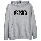 Sweatshirt Heather Gray  Kiss Me Kerala  India City
