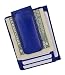 Genuine Eel Skin Leather Money Clip Front Pocket Wallet with Magnet Clip and Card ID Case by Marshal (Royal Blue)