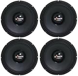 (4) Brand New Cadence Xm108v 10" 1600w Xenith Series 8-ohm Midrange Speakers