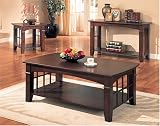 Cherry Finish Coffee Table By Coaster Furniture