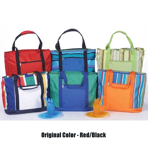 Picnic Plus Lido 2 in 1 Cooler Tote Bag, Red