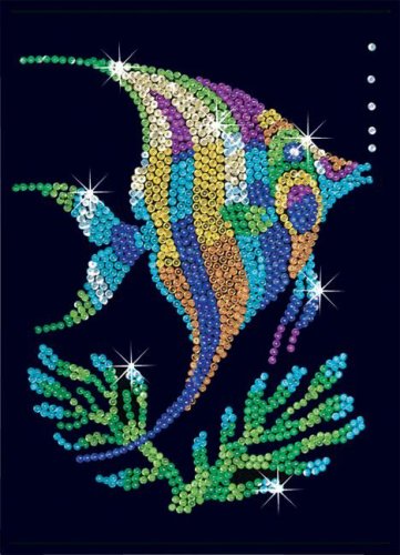 Childrens Toyshop  Toys : Sequin Art Angel Fish