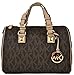Michael Kors Grayson Medium Satchel Signature Brown PVC