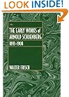 The Early Works of Arnold Schoenberg, 1893-1908
