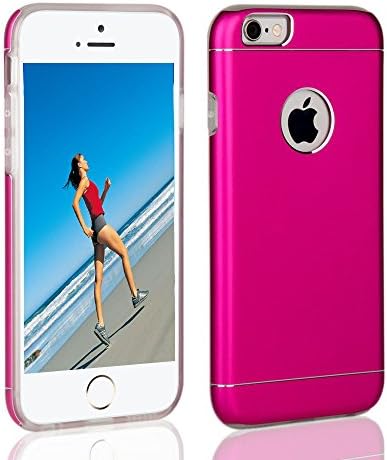 iPhone 6S Case - Yoroi (Arumi series) iphone 6 6S case (4.7 Inch) [Lifetime Warranty] Protective SOFT TPU Scratch Protection Finished Hard Cover Aluminum Alloy (Persian Rose)