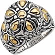 Two Tone Ladies Trendy Ring