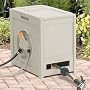 No Crank RSH125 Crate 125-Foot Water Powered Retractable Garden Hose Reel