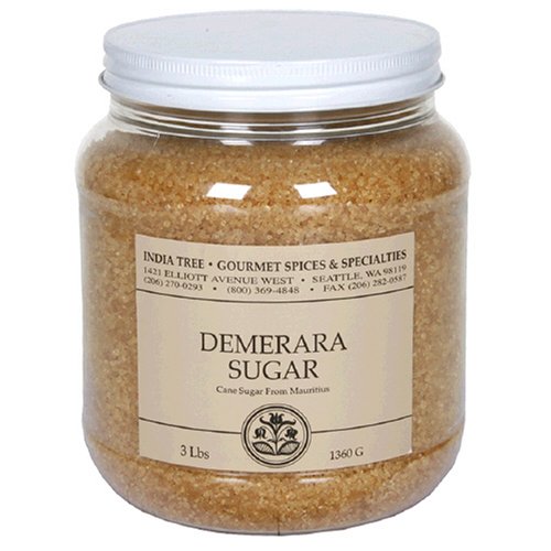 India Tree Demerara Sugar, 3-Pound Jars (Pack of 2) by India Tree