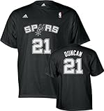 adidas - Tim Duncan San Antonio Spurs Adidas Name and Number T-Shirt