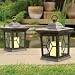Solar candle garden lights, bronze lantern, pack of 2 candles