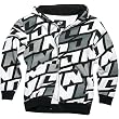 One Industries Quasar Youth Hoody Zip Casual Sweatshirt w/ Free B&F Heart Sticker Bundle - Gray