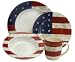 Sakura Colonial 16-Piece Dinnerware Set, Service for Four