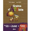 Graine d'artiste : Coffret avec un livre d'art, un carnet d'activit�s et 8 crayons d'esquisse