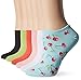 HUE Women's Cotton Liner Sock 6 Pack