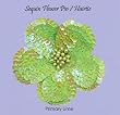 Sequin Flower Pin / Hair Tie ~ Lime