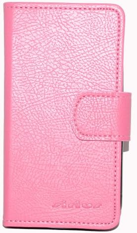 Sirius Premium Quality PU Leather Wallet Jelly Case Cover For Samsung Galaxy Nexus Prime i9250 i525 (LightPink)