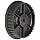 Timing Belt Pulley Lexan Polycarbonate, 3mm Pitch, 33.6mm Diameter, 6mm Bore, Single Flange, 9mm Wide Belt