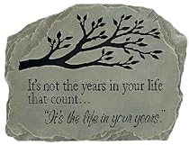 Garden Stone Stepping Stone Years of your Life Outdoor decor