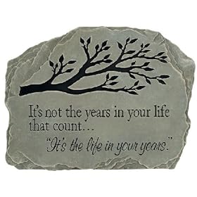 Garden Stone Stepping Stone Years of your Life Outdoor decor